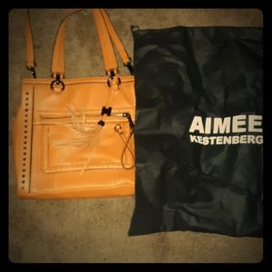 Brown leather Aimee Kestenberg bag